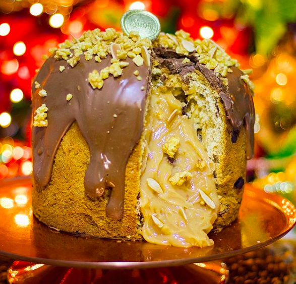 Neste Natal, umas das opções da Sablé Patisserie é este chocotone de doce de leite caseiro | Foto: Divulgação