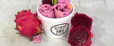 Sorvete de pitaya é aposta do Ice Cream Roll para o verão em Goiânia | Foto: Divulgação