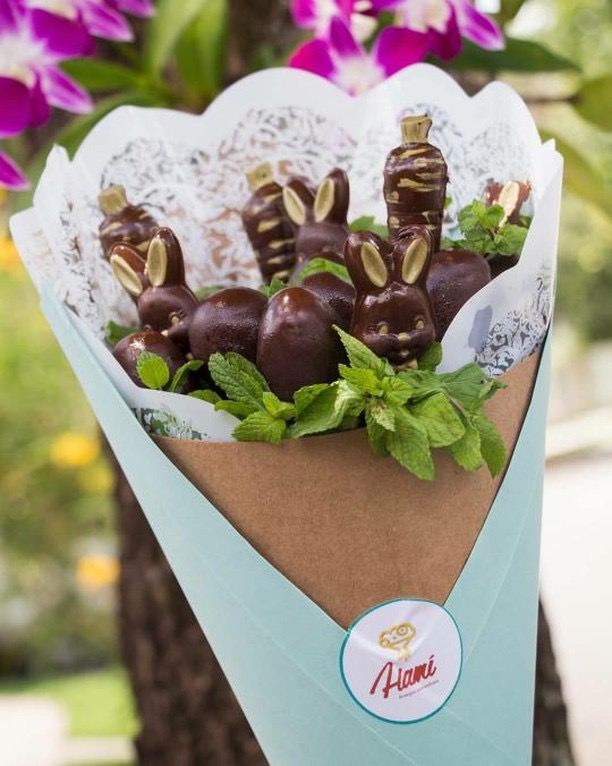 Buquê de chocolate para presentear na Páscoa | Foto: Divulgação